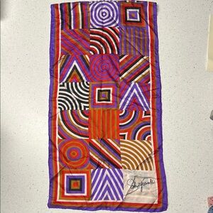 Schiaparelli Geometric Pattern Scarf